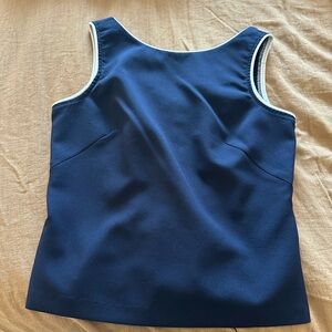 City Studio Navy Tank Top with White Trim